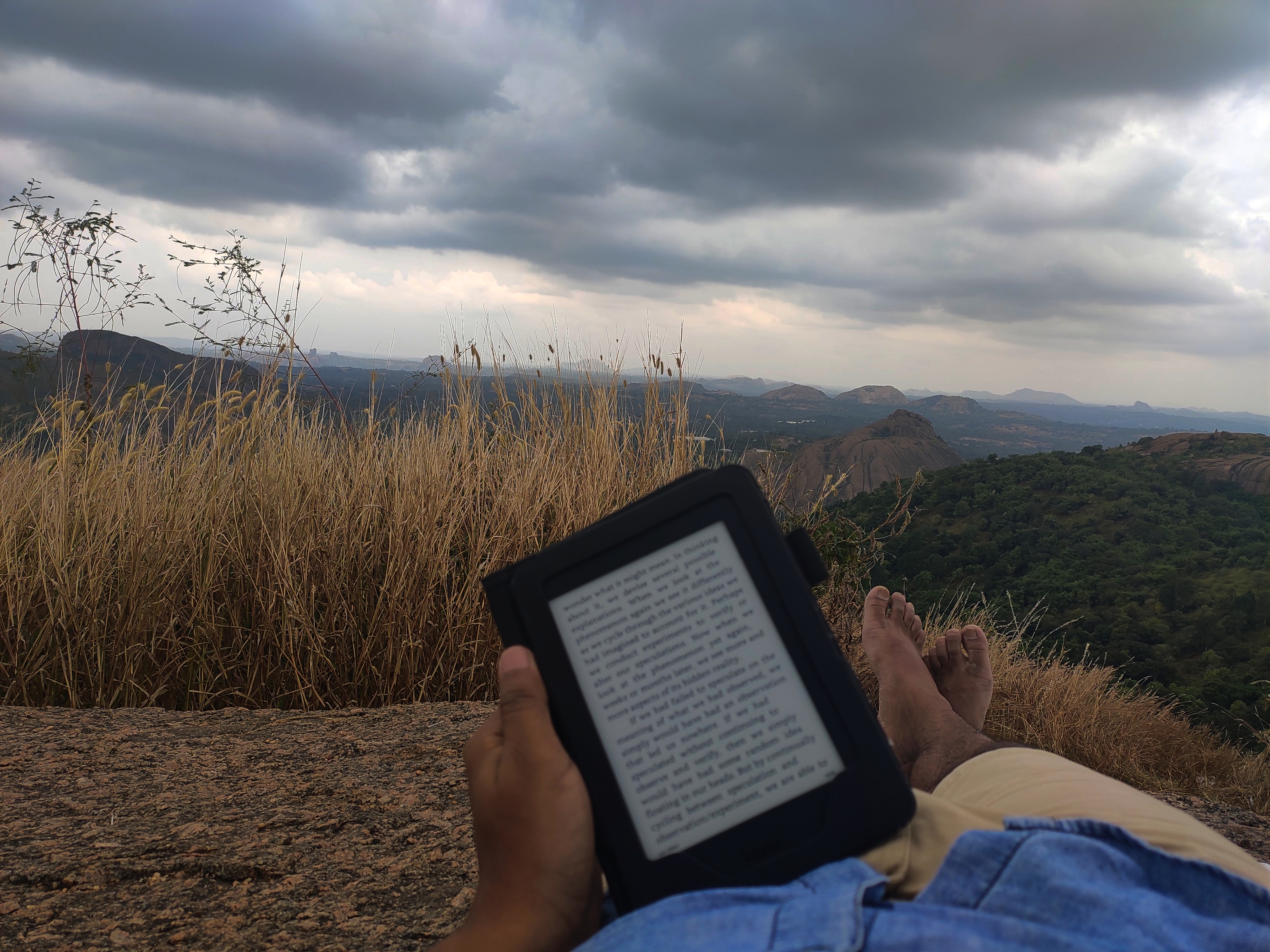 At the top in Ramadevarabetta Vulture Sanctuary (Ramanagara)